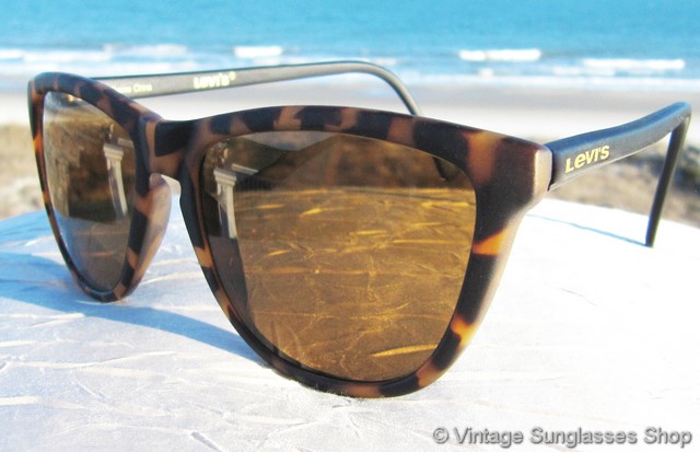 Bausch & Lomb W1109 i's Levi's Yellow Tortoise Wayfarer Sunglasses