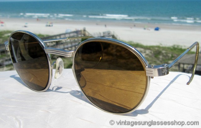 Bausch & Lomb B-15 Art Deco Rounds Outdoorsman Sunglasses