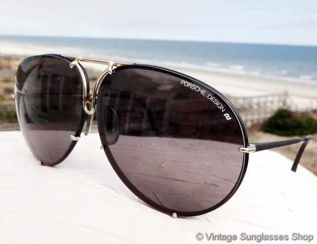 Carrera Porsche Design 5621 91 Black and Gold Sunglasses