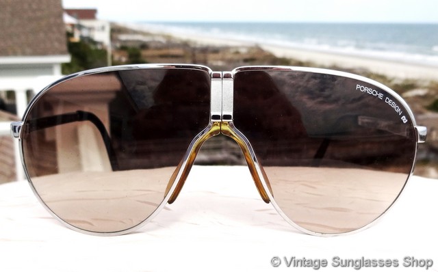 Carrera Porsche Design 5622 Silver Brown Gradient Folding Sunglasses