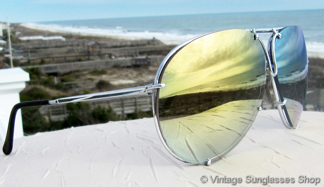 Carrera Porsche Design 5623 Titanium Silver Gold Mirror Sunglasses