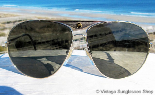 Vintage Gargoyles Black Metal Aviator Sunglasses Kittyhawk Frames Mexico 