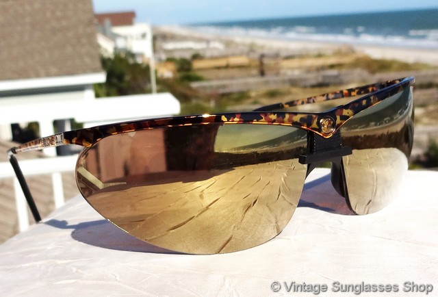 Vintage Gargoyles Legends II Tortuga Gold Mirror Sunglasses