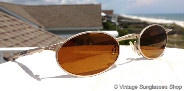 Oakley OO Jordan Platinum E-Wire Gold Iridium Sunglasses