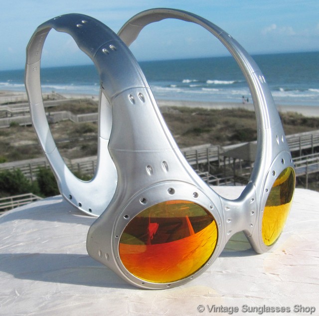 Top FMJ Silver Fire Iridium Sunglasses