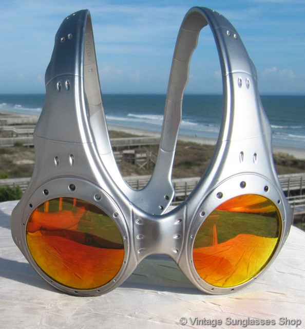 Over Top FMJ Silver Fire Iridium Sunglasses