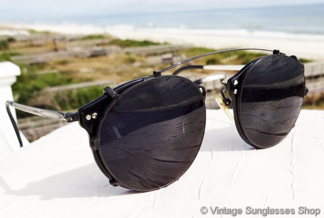 Oliver Peoples 501 Black Clip On Sunglasses