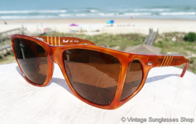 Persol 009 Orange Tortoise Shell Sunglasses