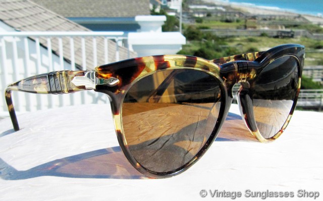 Persol 800 Translucent Yellow Tortoise Shell Sunglasses