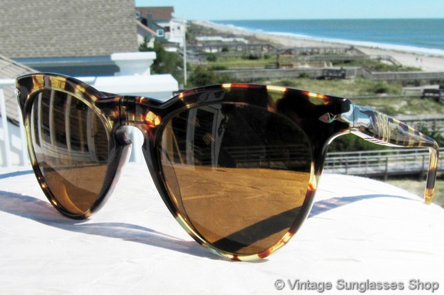 Persol 800 Translucent Yellow Tortoise Shell Sunglasses