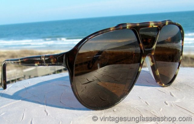 Persol Ratti 802 Yellow Tortoise Shell Sunglasses