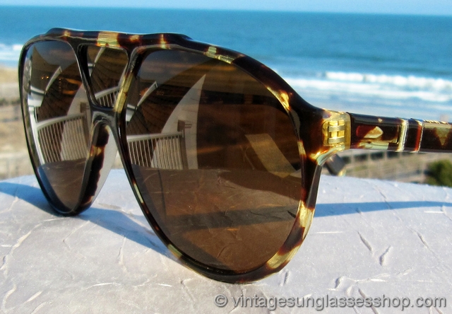 Persol Ratti 802 Yellow Tortoise Shell Sunglasses