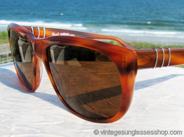 Persol 58244 Orange Tortoise Shell Sunglasses