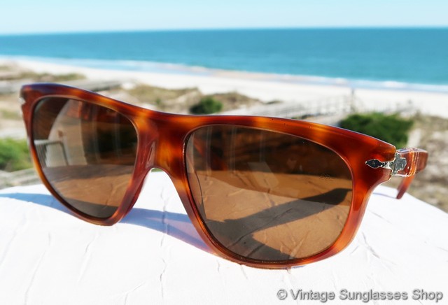 Persol Ratti 828 41 Orange Tortoise Shell Sunglasses