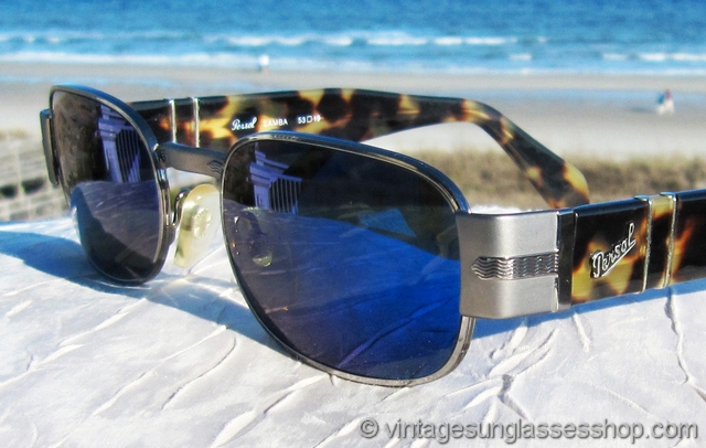 Persol Samba Blue Mirror Sunglasses