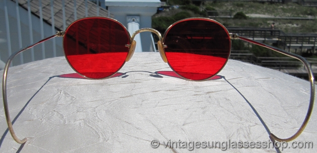ray ban red lens sunglasses