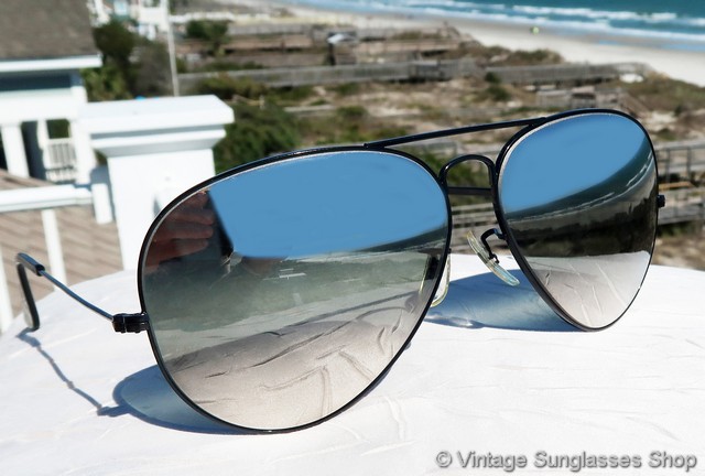 Mirrored 62mm Aviator Sunglasses