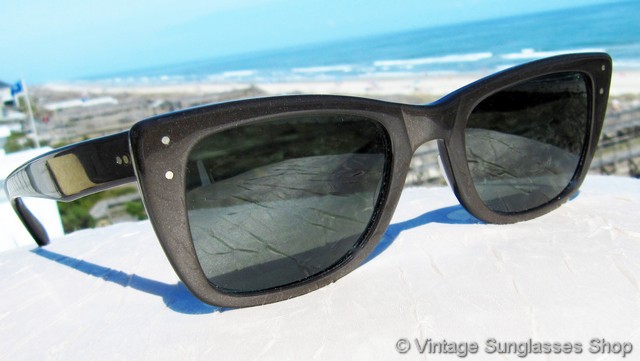 green and black ray bans