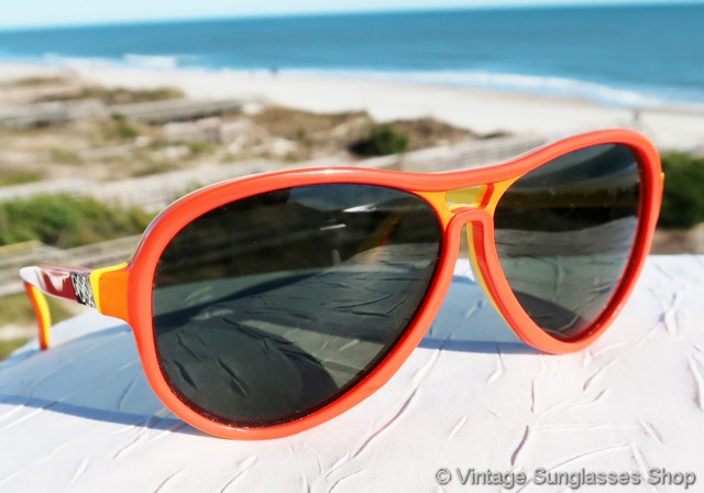 Ray-Ban Vagabond Red, Orange, and Yellow Olympics Sunglasses