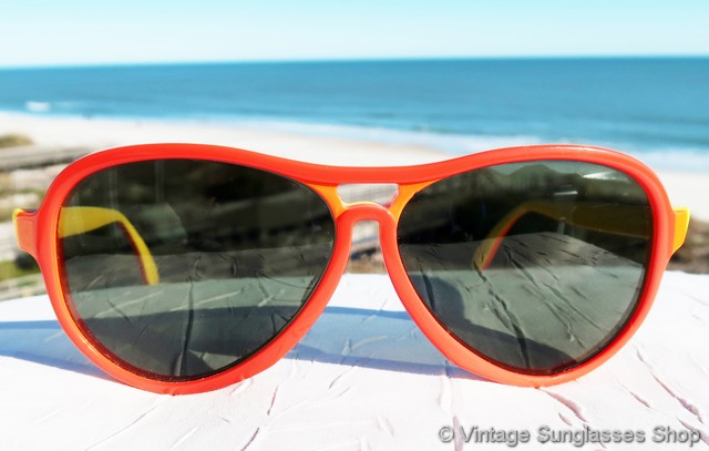 Ray-Ban Vagabond Red, Orange, and Yellow Olympics Sunglasses