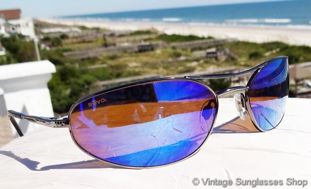 Revo 3022 080 Spider Flex Blue Mirror Sunglasses