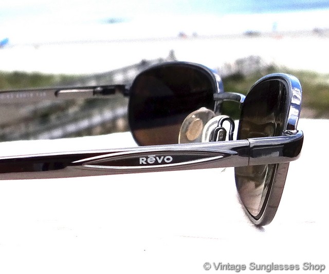 Vintage Revo 3060 080 J7 Black Mirror H20 Sunglasses