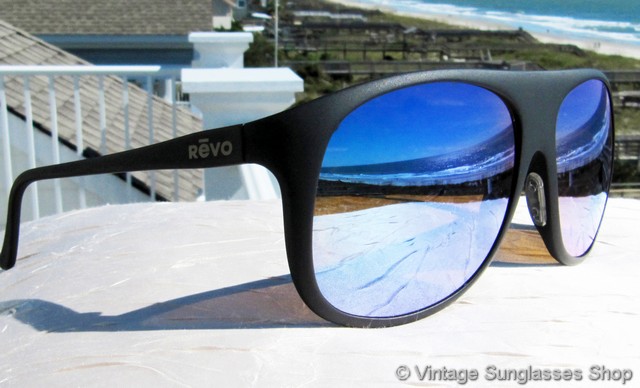 Revo 820 001 Aero Stealth Mirror Sunglasses