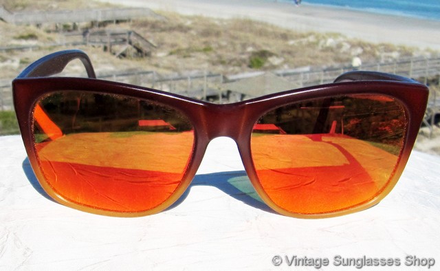 Revo 840 Orange Mirror Two Tone Sunglasses