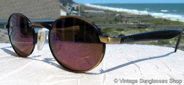 Revo 962 010 Oval Purple Mirror Sunglasses
