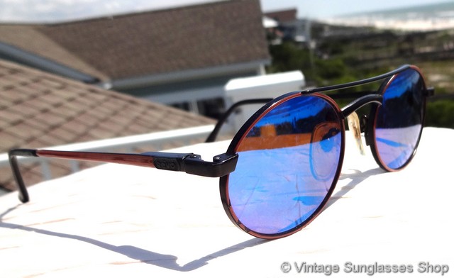 Revo 965 001 Advanced Oval Blue Mirror Sunglasses