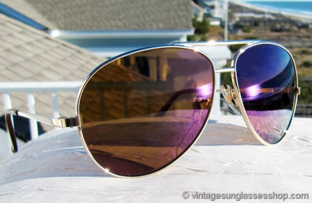 Revo 950 Pilot Purple Mirror Sunglasses