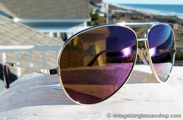Revo 950 Pilot Purple Mirror Sunglasses