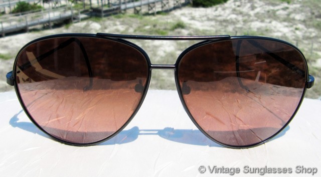 5222 Aviator Sunglasses Large Aviator Matte Black Frames Photochromic 