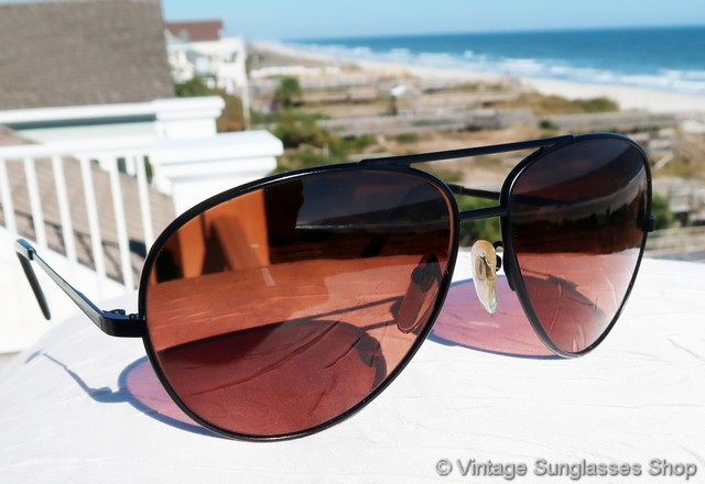 Serengeti 5223 Black Aviator Rose Sunglasses