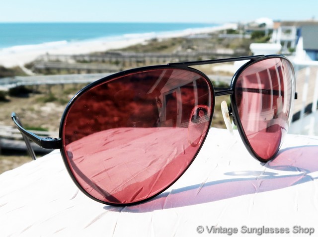 Serengeti 5303 Black Aviator Rose Sunglasses