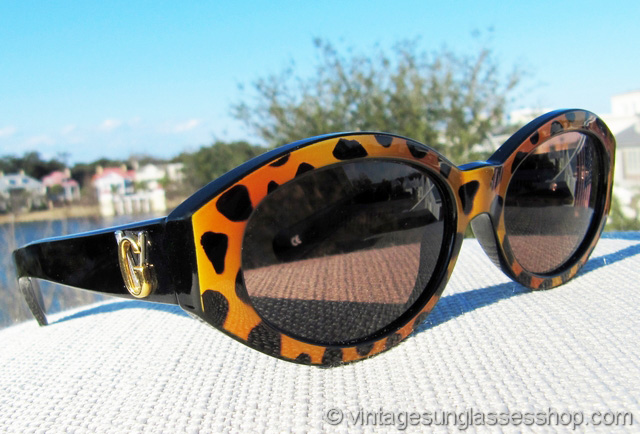 versace leopard print sunglasses