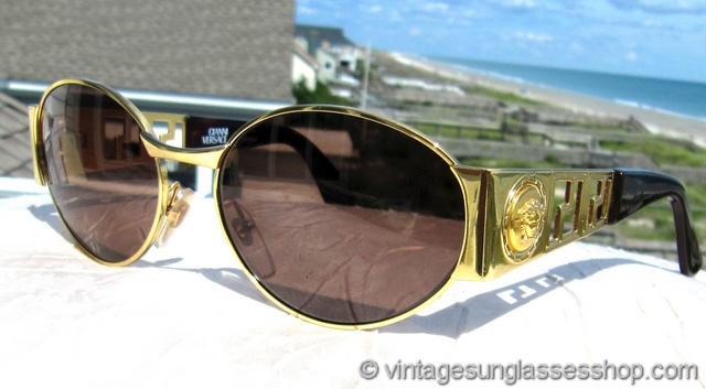 versace round sunglasses men