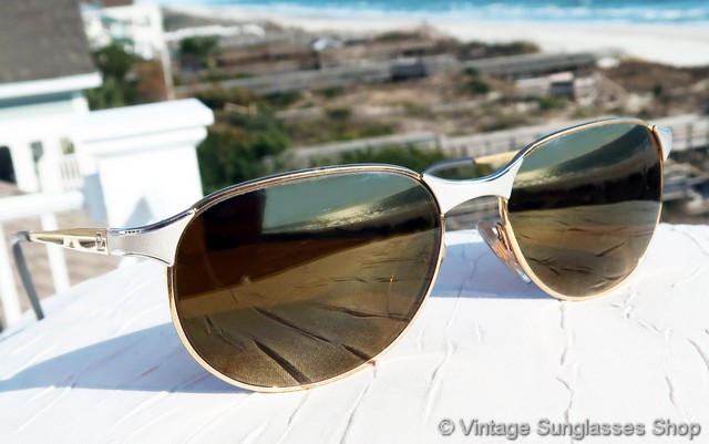 Vuarnet 041 Skilynx Gold and Silver Sunglasses
