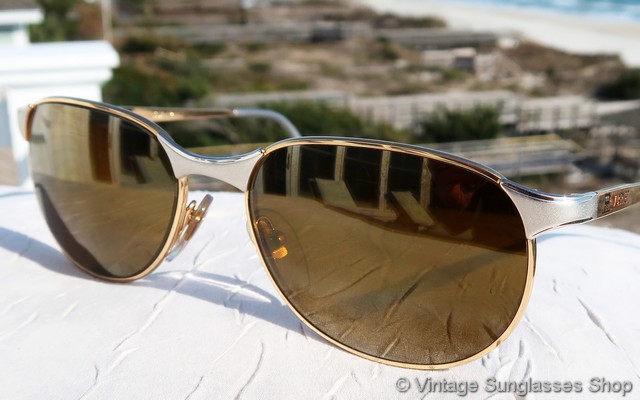 Vuarnet 041 Skilynx Gold and Silver Sunglasses